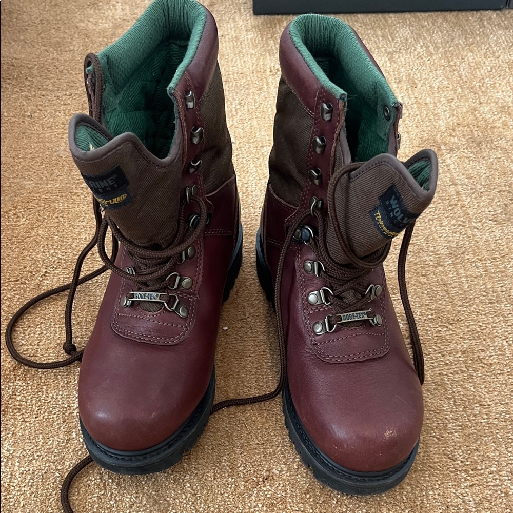 Wolverine Brown Leather Hiking Boots